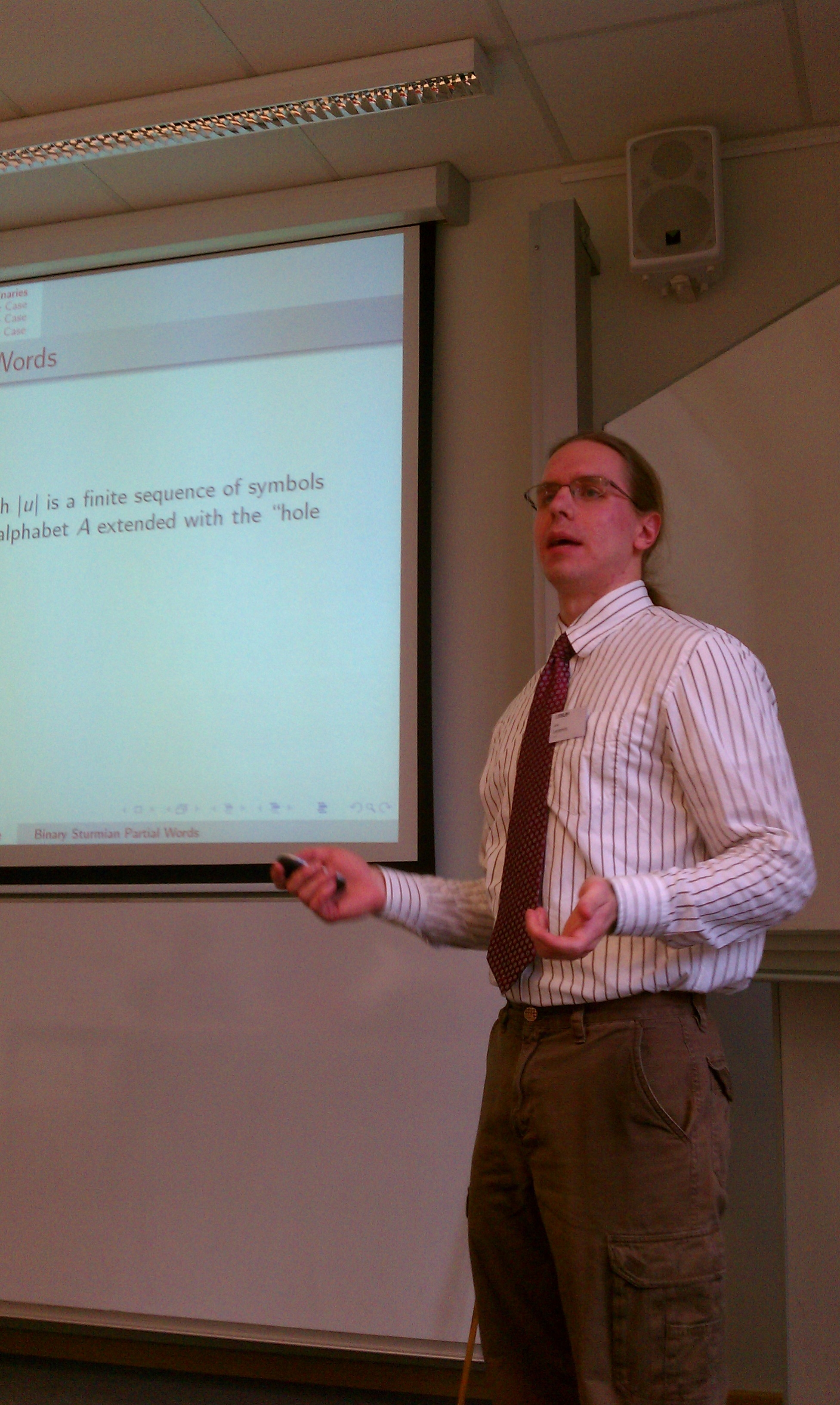John Lensmire presenting at STACS 2011.